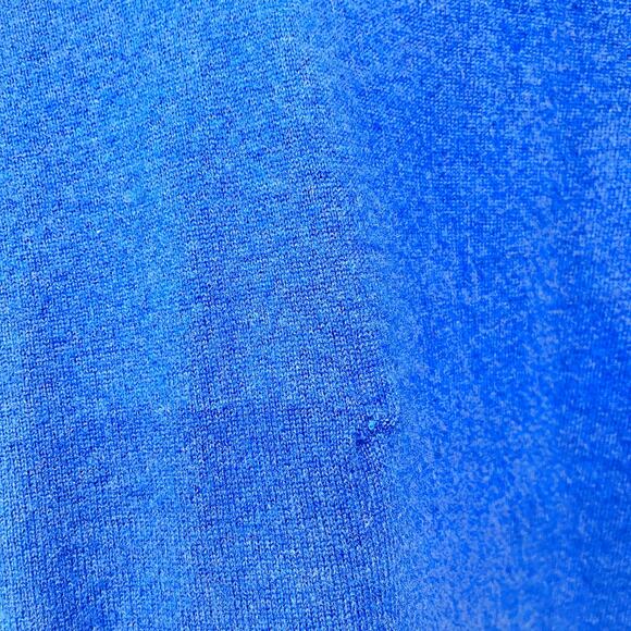 Daniel Bishop 100% 2 Ply Cashmere Sweater Blue V Neck Mens Large FLAW - Picture 3 of 6